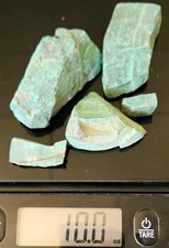 5 Pc Natural Banded Malachite Rough Mineral Specimen Lot 10 oz Green Copper Ore picture