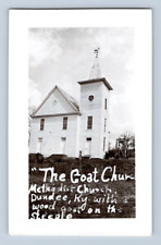RPPC 1940'S. THE GOAT CHURCH. METHODIST CHURCH. DUNDEE, KY. POSTCARD 1A37 picture