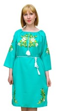 Ukrainian ethnic traditional folk embroidered dress, vyshyvanka. Sizes XS-XXXL picture