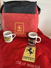 Ferrari Club Picnic Set Up- Ultimate Vintage Cooler Blanket Collectible Cups NEW picture