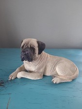 Vintage 1989 Sandcast English Mastiff Dog Figurine 124 Sandra Brue Signed picture