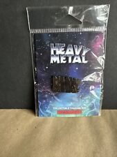 Heavy metal Magazine Logo Black Metal Enamel Pin picture