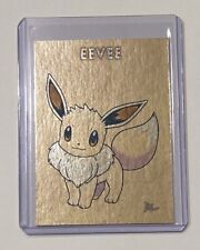 Eevee Platinum Plated Limited Edition Artist Signed Pokemon Trading Card 1/1 picture