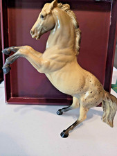 Breyer King Fighting Stallion, Model #32 Vintage 1961-1967 Glossy Gray Appaloosa picture