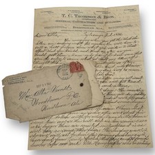 1904 Personal Letter / Cover on T. C. THOMPSON & BROS Stationary, Birmingham AL picture