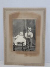 Antique Cabinet Photograph Children Identified Ruth Conard & Lawrence H Conard picture