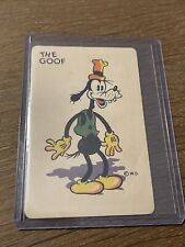 1935 WHITMAN WALT DISNEY PRODUCTIONS 🎥 GOOFY CARD GAME PLAYING CARD picture