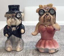 Vintage An Enterprise Exclusive Anthro Dogs Salt and Pepper Shakers Japan picture
