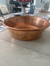 Williams Sonoma France Hammered Copper Jam Pan, 15 x 5