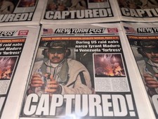The New York Post Sunday January 4 /2026 MADURO CAPTURED picture