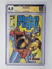 Alpha Flight #53 ( 1987) *CGC 6.0 (F)*  1st Jim Lee Cover *SIGNED* WHITE PAGES picture
