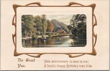 c1910s HAPPY BIRTHDAY Embossed Postcard 