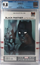 🔥 CGC 9.8 THE PUNISHER #1 PHIL NOTO 1:25 BLACK PANTHER 50TH VARIANT 2016 Marvel picture
