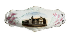 SPRINGFIELD MO Normal School MISSOURI ANTIQUE Souvenir CHINA TRINKET DISH  picture