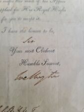 Duke Of Wellington Autograph Writes Recommendation Post Battle Of Waterloo 1815 picture