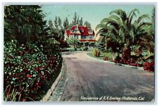 c1910's Residence House Mansion Of AK Smiley Redlands California CA Postcard picture