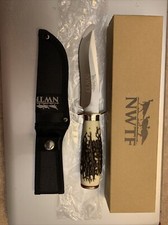 NWTF Antlerlike Handle Fixed Flade With Sheath And Box picture