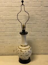 Vintage Possibly Antique Limoges Style Porcelain Lamp with Butterfly Decorations picture