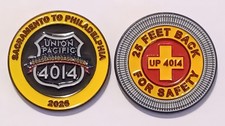 Union Pacific Coast To Coast Tour, UP 4014 “Big Boy”, 1.75” Challenge Coin picture