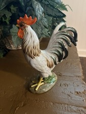 Vintage Ugo Zaccagnini Italy Polychrome Ceramic Rooster picture