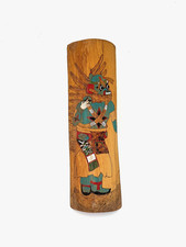 Vintage Rob Manygoats Native  Kachina Blue Chasing Star 11 1/2