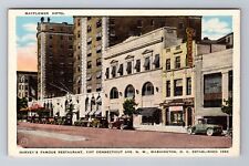 Washington DC, Mayflower Hotel, Harveys Restaurant, Advertising Vintage Postcard picture