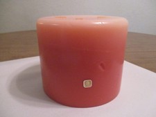 PARTYLITE 3 WICK CANDLE 6'' X 5'' SCENT UNKNOWN #0705 ON BOTTOM NO BOX picture