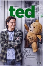TED (TV SERIES): MAX BURKHOLDER, SCOTT GRIMES +1 CAST SIGNED 11x17 POSTER SWAU picture