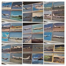 60 vintage aviation postcards featuring various classic airplanes and airlines picture