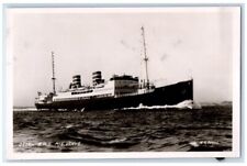 c1930's WWII Norwegian Homefleet Steamship Venus K.K. Bergen RPPC Photo Postcard picture