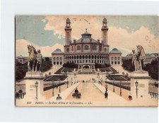 Postcard Pont d'Iéna and Trocadéro Paris France picture