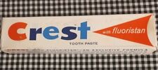 Vintage Crest Fluoristan Toothpaste 1960's New With Box picture