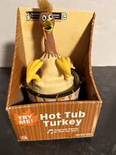 Gemmy Hot Tub Turkey Animated~Sings “Hot Hot Hot” NIB RARE 2007 Collectible picture