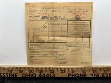 1950s Spain Import Certificate Tax Tariffs Vintage picture