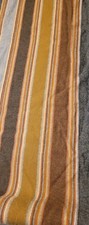 Pendleton 86x105 Wool Blanket Orange Brown Gray Yellow Stripe RARE picture