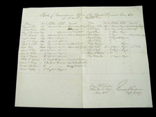  CIVIL WAR 11TH CONNECTICUT INFANTRY OFFICER ROSTER 1865 picture