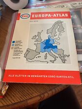 VTG 1968 ESSO Gasoline Travel Atlas Book Europa-Atlas Europe picture