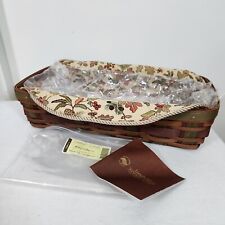 Longaberger 2008 Harvest Weave Bread Basket Combo Autumn Path NOS Retired FALL picture
