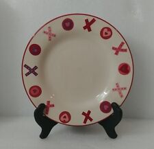 Santa's Cookie Plate Cream Colored With X And O And Hearts   picture