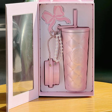 2026 Starbucks Valentines Day Gift Sweet Duck 20oz SS Two Lid Diamond Tumbler picture