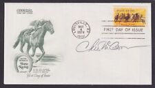 Chris McCarron, American Hall of Fame Jockey, signed Horse Racing FDC picture