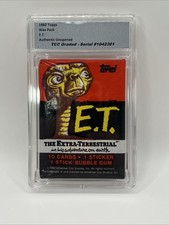 1982 Topps E.T.  Wax Pack Authentic Unopened Encapsulated picture