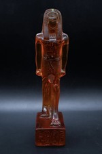 RARE ANCIENT EGYPTIAN ANTIQUE Statue Scarab Khepri  For Amber Stone Egyptian BC picture