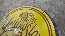 Porcelain Yellowstone Enamel Sign Size 29