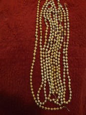 50s Vintage Mercury Glass Gold garland Japan 13 Feet picture