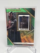 2022 Topps Star Wars Masterwork Darth Vader SC-DV Commemorative Stamp Green /99 picture