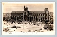 RPPC Sydney New South Wales Australia, St Mary's Basilica Vintage Postcard picture