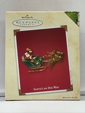 2003 Hallmark Santa's on His Way Repaint Ornament - The Art Of Keepsake SIGNED picture