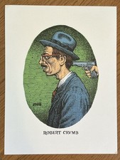 —R. CRUMB— Vibrant Color Print: “Self-Portrait” (~16”x12”) *HTF French Import* picture