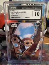 C-3PO Reflections R-11 Super Rare - 2025 Topps Chrome Star Wars “pop 1” picture